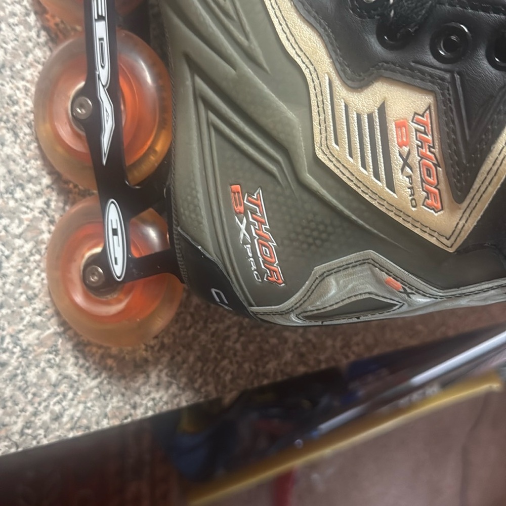 Thor BX Pro Inline Skates - Black and Olive - Picture 2 of 6